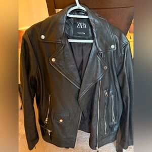 (Real) Leather Jacket - Zara size S